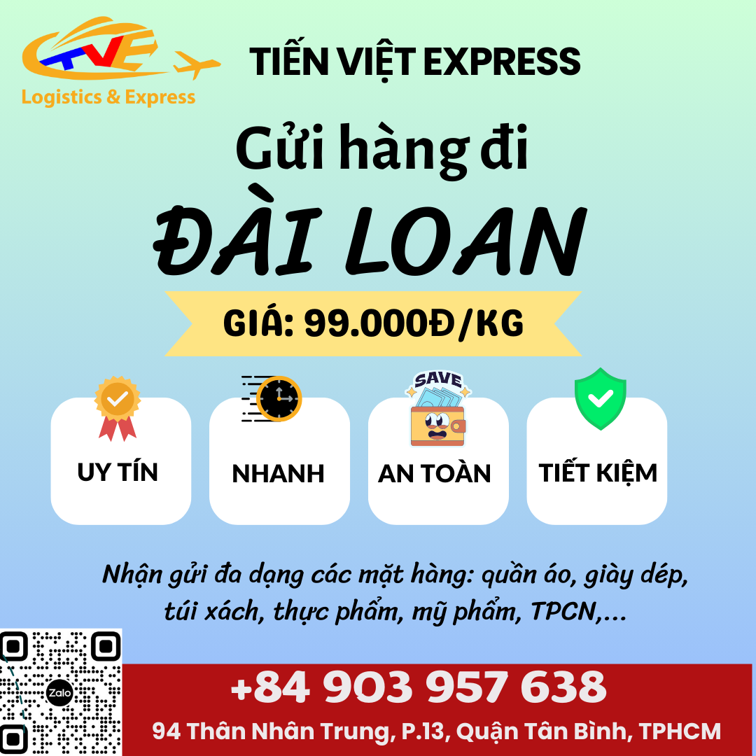 Gửi hàng đi Đài Loan - Tiến Việt Express